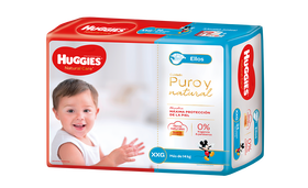 PAÑAL HUGGIES NATURAL CARE ELLOS XXG