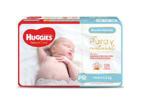 PAÑAL HUGGIES NATURAL CARE Prematuro