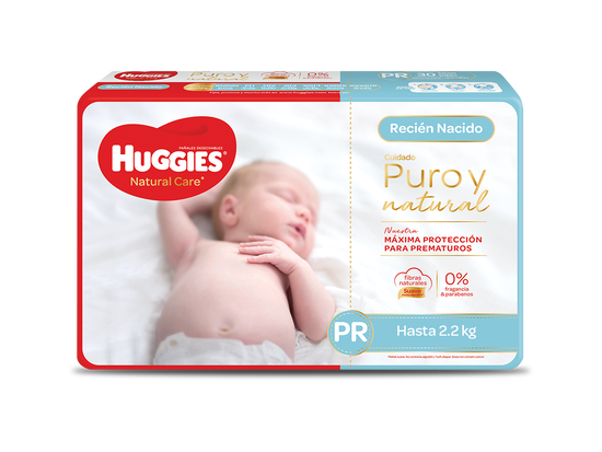 PAÑAL HUGGIES NATURAL CARE Prematuro