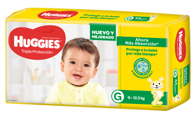 PAÑAL HUGGIES TRIPLE PROTECCIÓN  G