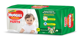 PAÑAL HUGGIES ACTIVE SEC BABY PANTS XXG