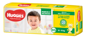 PAÑAL HUGGIES TRIPLE PROTECCIÓN  XG