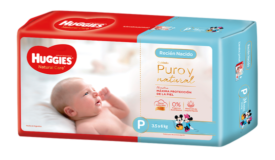 PAÑAL HUGGIES NATURAL Care P