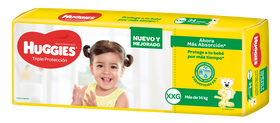 PAÑAL HUGGIES TRIPLE PROTECCIÓN  XXG