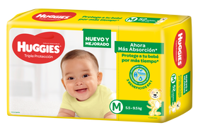 PAÑAL HUGGIES TRIPLE PROTECCIÓN  M